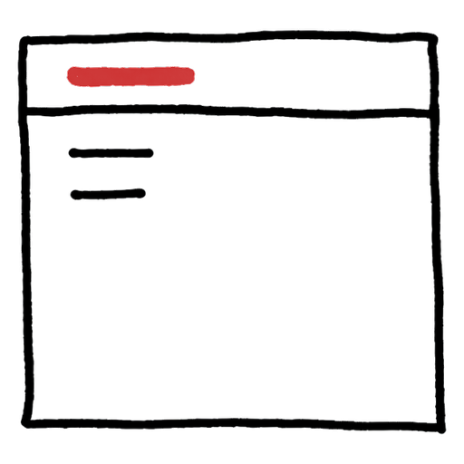 A packet split into a header strip and a payload area